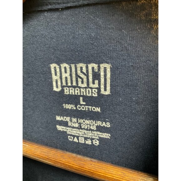 Work Sucks Im Going Hunting Brisco Brands Long Sleeve Shirt L 100% Cotton Navy B - Picture 2 of 4